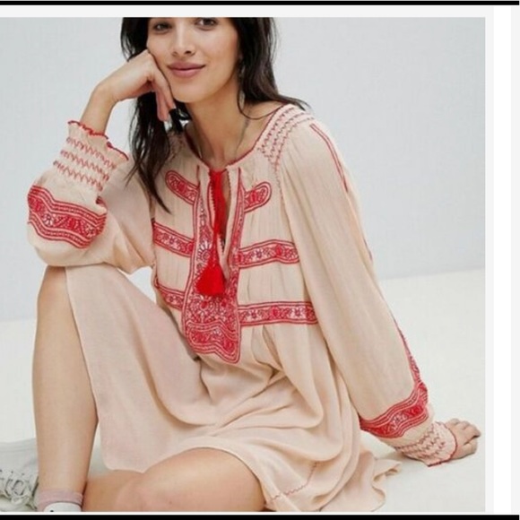 🎉HP🎊Free People Wind Willow Embroidered Dress - Picture 2 of 15